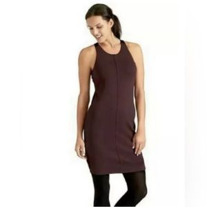 Athleta Plum/Black Dress with Built in Bra Top Size Medium